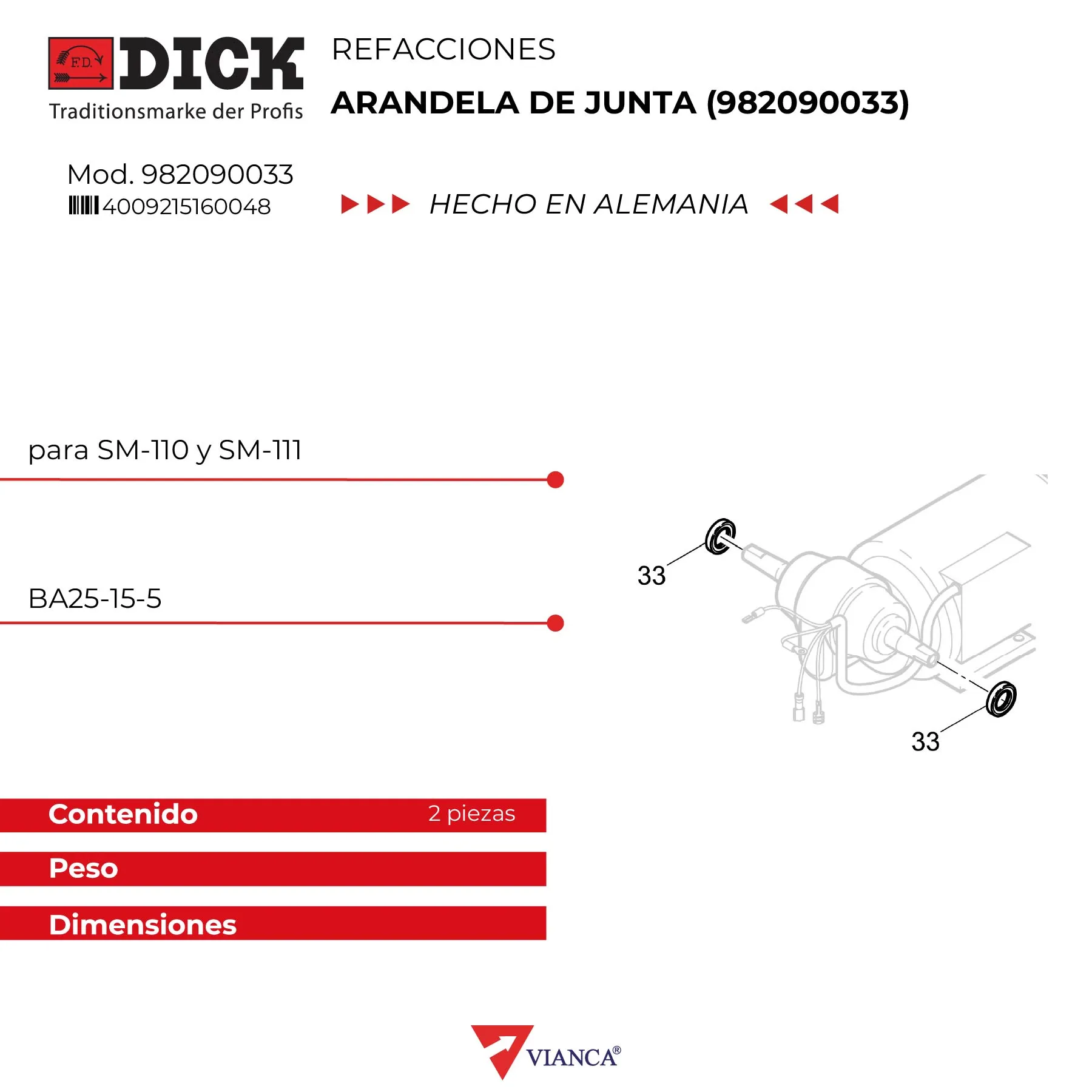 Arandela de junta