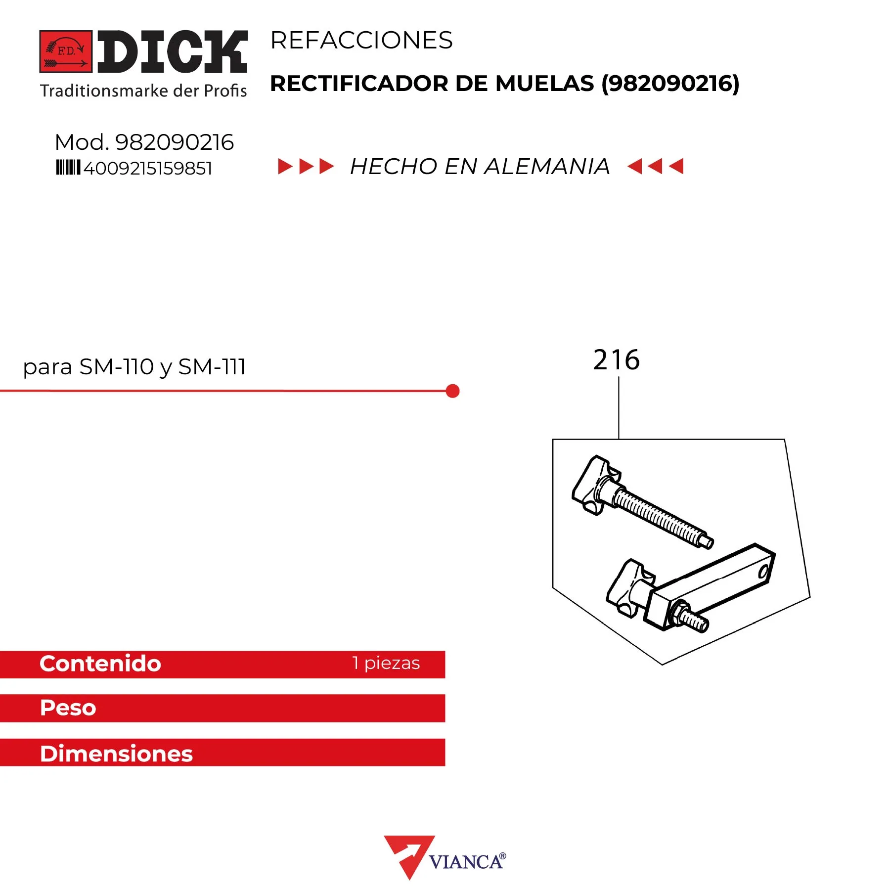 Rectificador de muelas