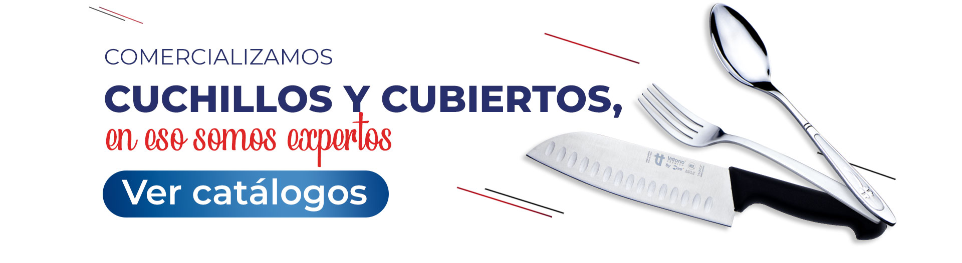 Cuchillos para chef y cubiertos de mesa Vianca